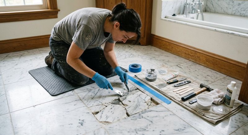Terrazzo Tile Repair in Alpharetta, GA